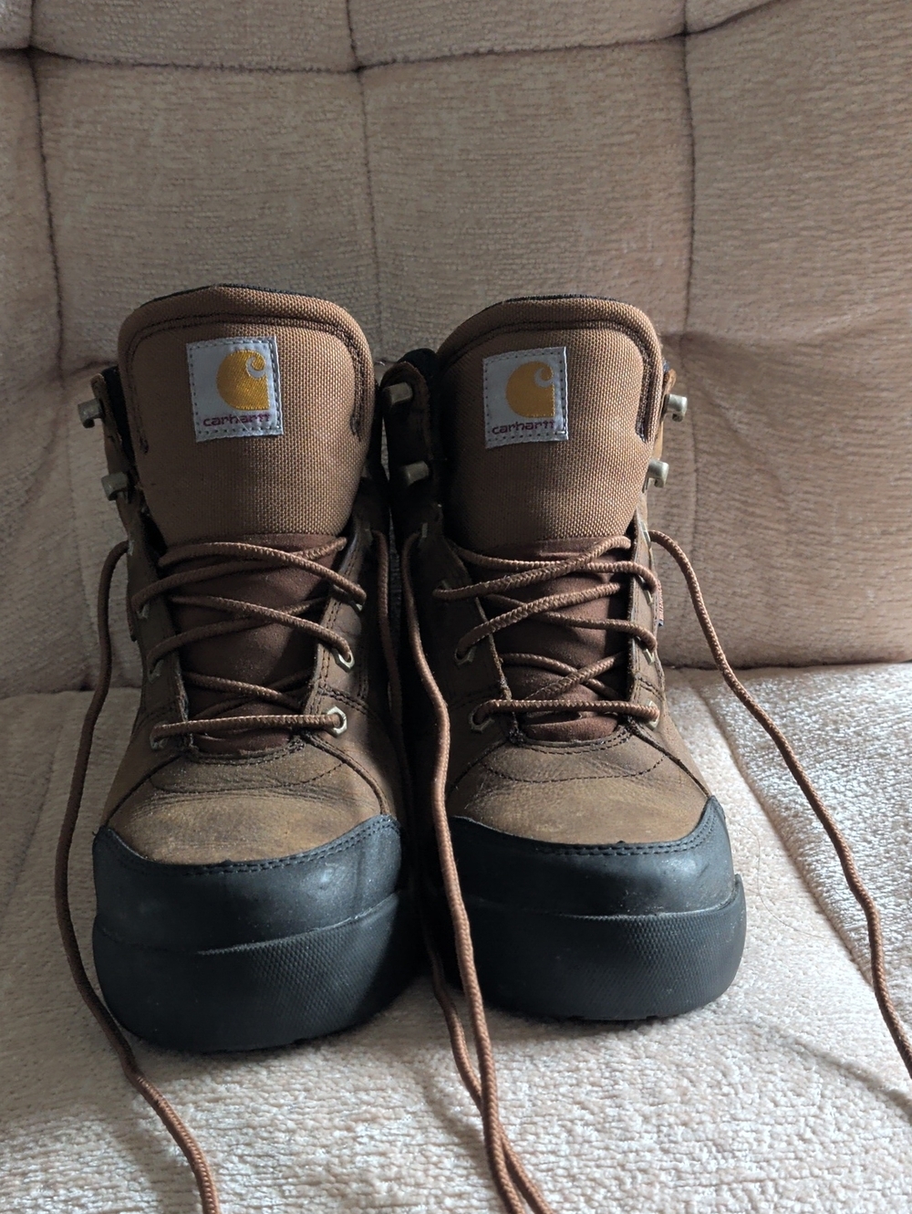 CARHARTT Force Men’s 6" waterproof Brown & Black Lace-Up Work Boots